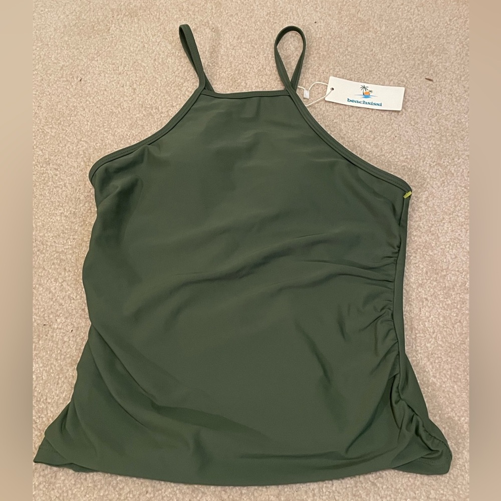 Beachsissi Women's Olive Green Swim Tankini